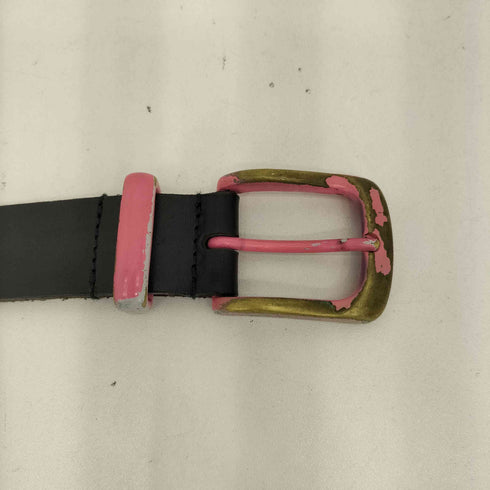 コムデギャルソン COMME des GARCONS 06SS リップ&タン期 ピンク ペイントバックル レザーベルト メンズ